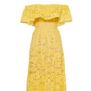 Dress The Population Yellow Reese Maxi Dress